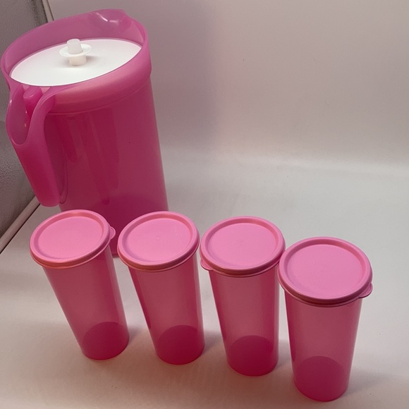 Tupperware Jumbo Jug and 4 Tumblers Set - Picture 11 of 16